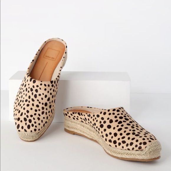 leopard espadrille slides